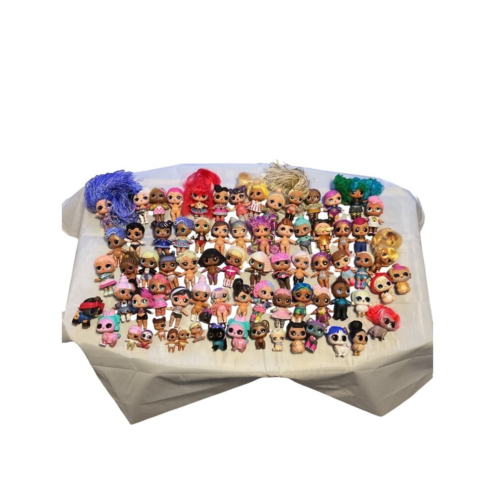 MGA LOL Surprise Dolls Mixed Lot Mini Dolls & Accessories Pre-Owned
